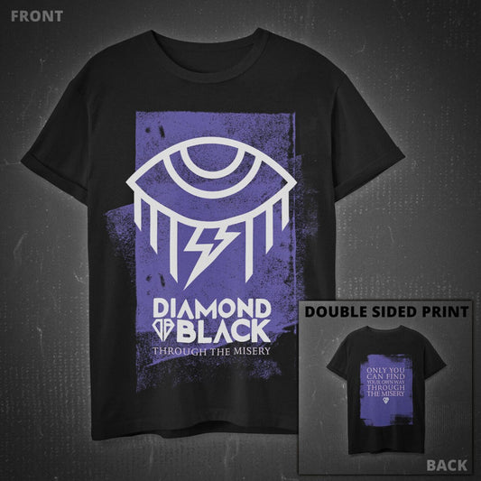 "Through The Misery" Purple T-Shirt image 0
